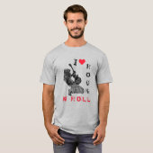 Rock and Roll T-shirt met rockgitarist (Voorkant volledig)