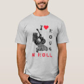 Rock and Roll T-shirt met rockgitarist (Voorkant)