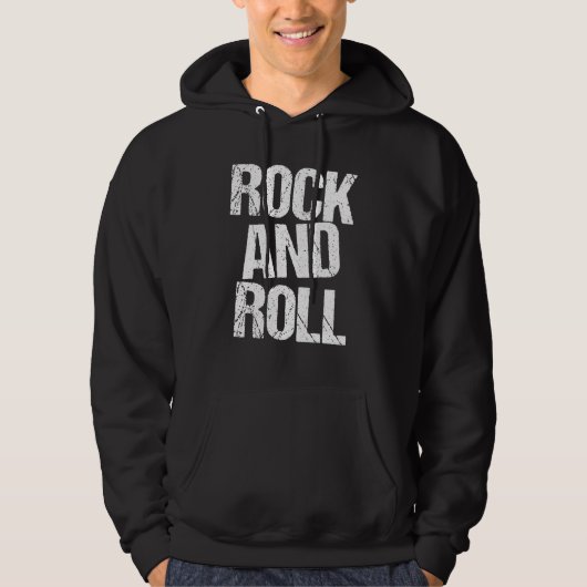 Rock and Roll T-shirt met vetgedrukte typografie (Voorkant)