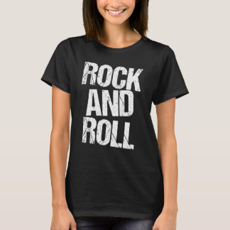 Rock and Roll T-shirt met vetgedrukte typografie