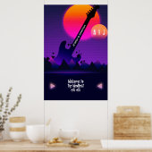 Rock and Roll Trouw Welkom Poster (Keuken)