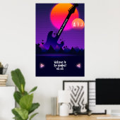 Rock and Roll Trouw Welkom Poster (Thuiskantoor)