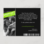 Rock and Roll Trouwupdate Trouwannulering Briefkaart (Achterkant)