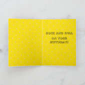 Rock and Roll Verjaardag Kaart (Binnen)