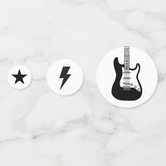 Rock and Roll verjaardagsfeestje Confetti (Voorkanten)