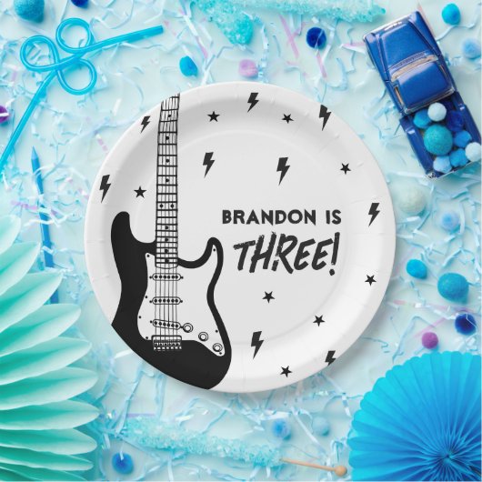 Rock and Roll verjaardagsfeestje Papieren Bordje (Feest)