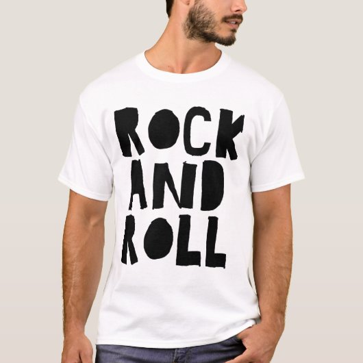 rock and roll vet logoontwerp t-shirt (Voorkant)