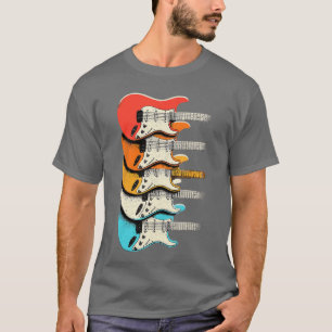 Rock and Roll vintage muziekgitaar retro T-shirt