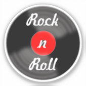 Rock and Roll Vinyl Record Stickers (Voorkant)