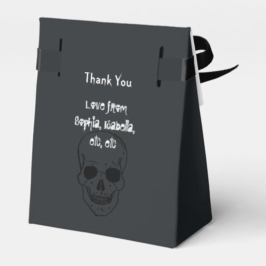 Rock and Roll Wedding Bedankdoosjes (Achterkant)