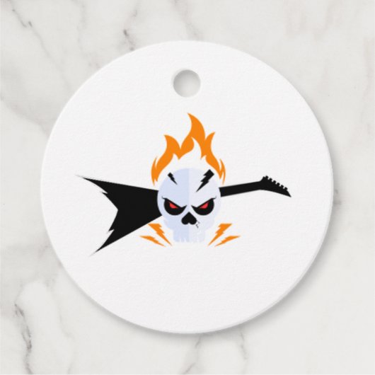 Rock and Roll Wedding Bedankjes Labels (Voorkant)