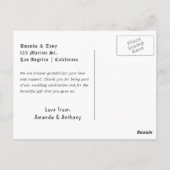 Rock and Roll Wedding Briefkaart (Achterkant)