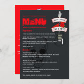 Rock and Roll Wedding Menu (Voorkant / Achterkant)