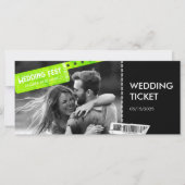 Rock and Roll Wedding Ticket Concert Boarding Pass (Voorkant)