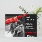 Rock and Roll Wedding Ticket Concert Save the Date (Staand voorkant)