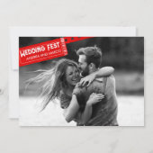 Rock and Roll Wedding Ticket Concert Save the Date (Achterkant)