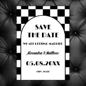 Rock and Roll Zwart Wit Retro 50s Save The Date