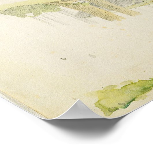 Rock and Tree: Two Studies, 12 juli 1810 Poster (Hoek)