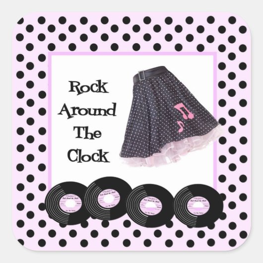 Rock Around the Clock Sticker (Voorkant)