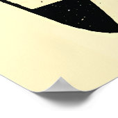 Rock Around the Heartbeat Retro Jukebox Valentine  Poster (Hoek)