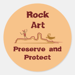 Rock Art Behoud en bescherm Stickers