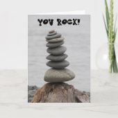 Rock Art Cairn Dude Verjaardag Kaart (Voorkant)