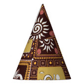 Rock Art Imitatie: Patroon. Feesthoedjes (Links)