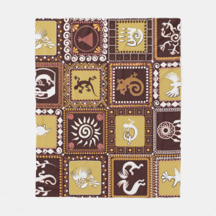 Rock Art Imitatie: Patroon. Fleece Deken
