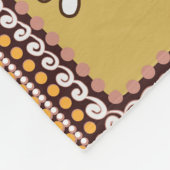 Rock Art Imitatie: Patroon. Fleece Deken (Hoek)
