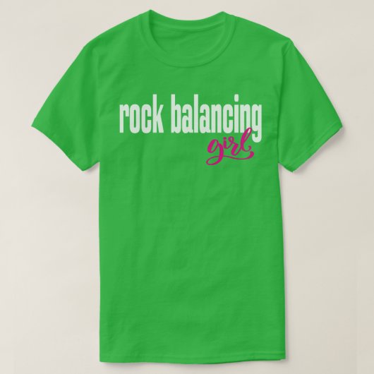 Rock Balancing Meisje 1 T-shirt (Design voorkant)