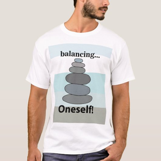 Rock Balancing Stone Balancing Stone Stacking T-shirt (Voorkant)