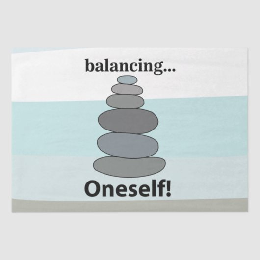 Rock Balancing Stone Balancing Tissuepapier (Voorkant)