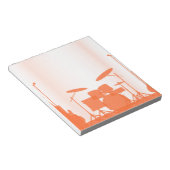 Rock-band apparatuur op podium notitieblok (Schuin)