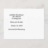 Rock Band Bar Mitswa - Red de datum Aankondigingskaart (Achterkant)