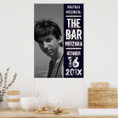 Rock Band Bar Mitzvah Photo Poster Black (Keuken)
