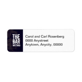 Rock Band Bar Mitzvah Retouradres Etiket