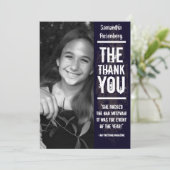 Rock Band Bat Mitzvah Hartelijk dank voor uw zwart Bedankkaart (Staand voorkant)