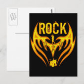 ROCK BAND BRIEFKAART (Voorkant / Achterkant)