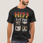 Rock Band Cats Meowtal Legends Design T-shirt (Voorkant)