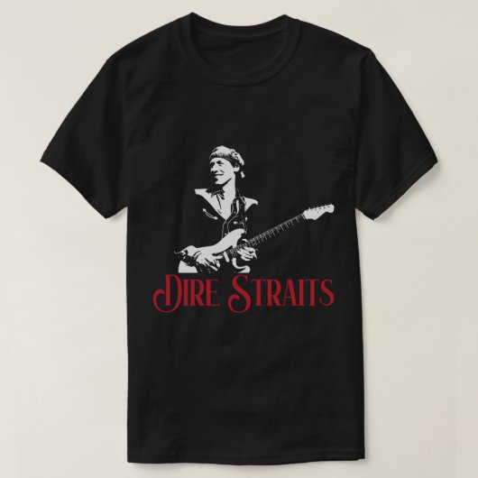 Rock band Dire Straat T-shirt (Design voorkant)