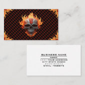 Rock Band Heavy Metal Muzikant Gitarist Muziek Visitekaartje (Voorkant / Achterkant)