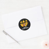 Rock Band-nana Grappige Banaan Pun Ronde Sticker (Envelop)