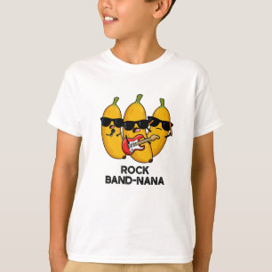Rock Band-nana Grappige Banaan Pun T-shirt