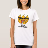 Rock Band-nana Grappige Banaan Pun T-shirt (Voorkant)