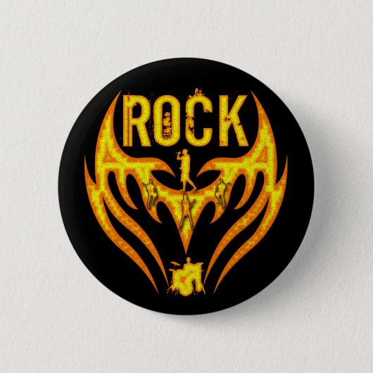 ROCK BAND RONDE BUTTON 5,7 CM (Voorkant)