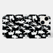 Rock Band Silhouette Pattern.w Black BG Case-Mate iPhone Case (Achterkant (horizontaal))