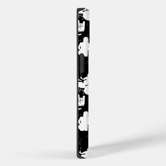 Rock Band Silhouette Pattern.w Black BG Case-Mate iPhone Case (Achterkant / Rechts)