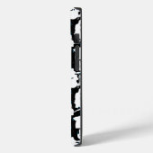 Rock Band Silhouette Pattern.w Black BG Case-Mate iPhone Case (Achterkant / Links)