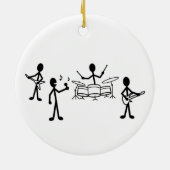 Rock Band Stick Figuur Keramisch Ornament (Achterkant)
