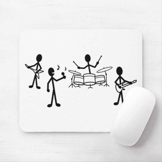 Rock Band Stick Figuur Muismat (Met muis)